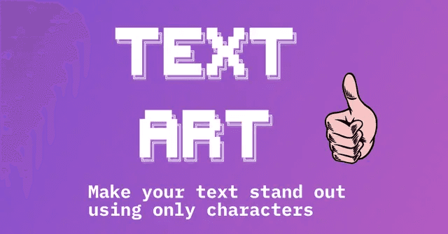 "What is Text Art?" featuring pixel-style title on gradient background