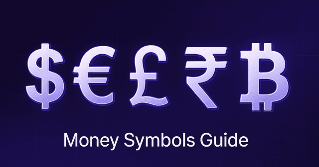 Money Symbols & Currency Signs Guide | Copy and Paste Easily
